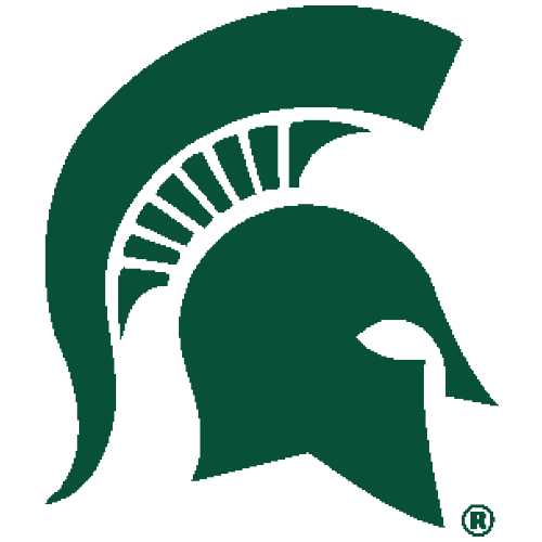 Logo Michigan State University Spartans Green Spartan Head Fanapeel